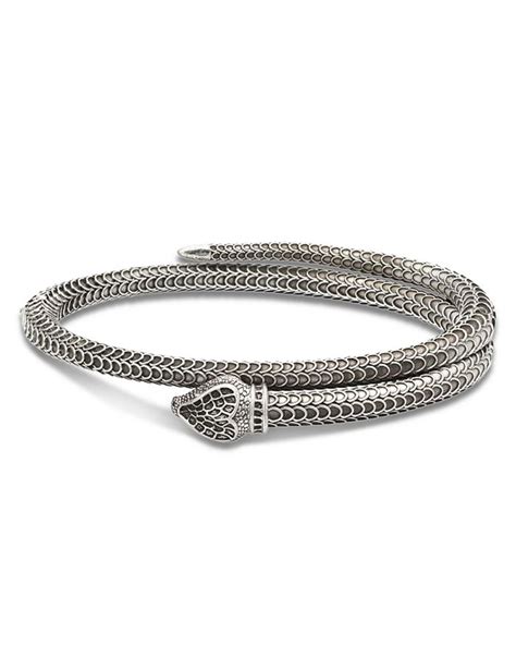 Gucci Sterling Silver Gucci Garden Snake Motif Coil .